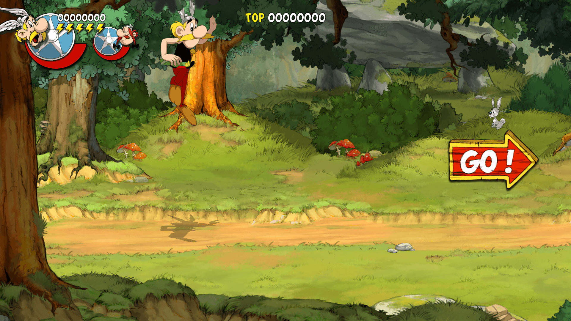 Asterix & Obelix: Slap Them All! gameplay frame rendered by PS5PCEM